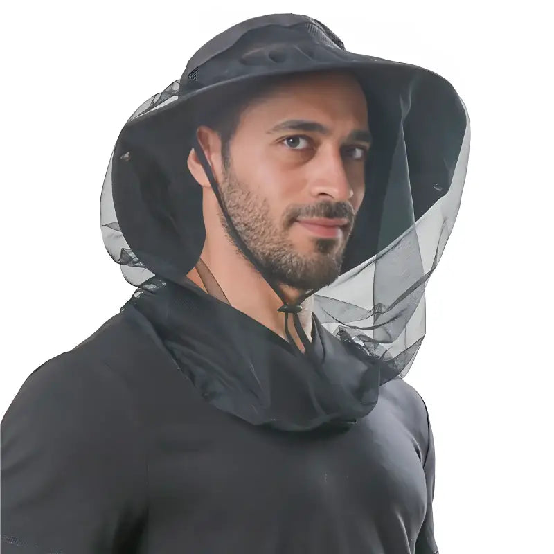 Chapeau randonnée avec moustiquaire anti-insectes