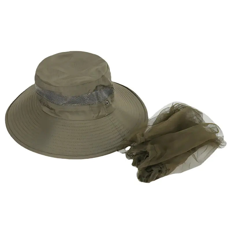Chapeau randonnée avec moustiquaire anti-insectes