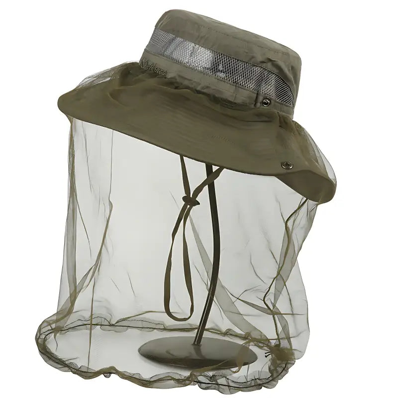 Chapeau randonnée avec moustiquaire anti-insectes