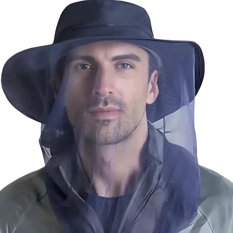 Chapeau randonnée avec moustiquaire anti-insectes