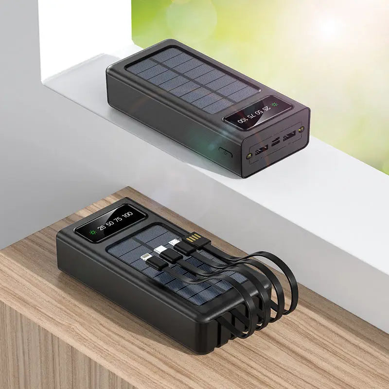 Chargeur solaire avec batterie portable basique