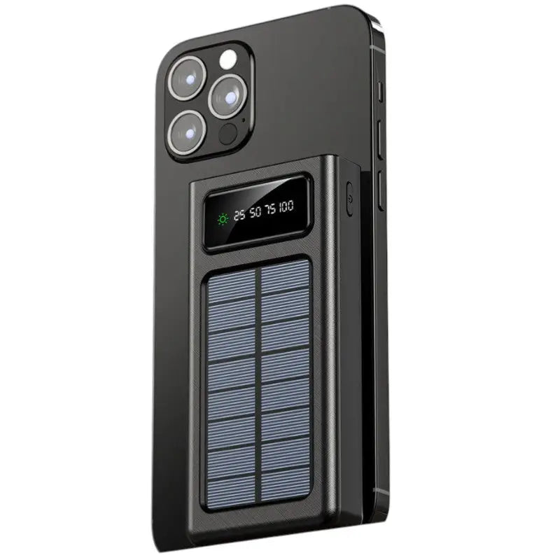 Chargeur solaire avec batterie portable basique