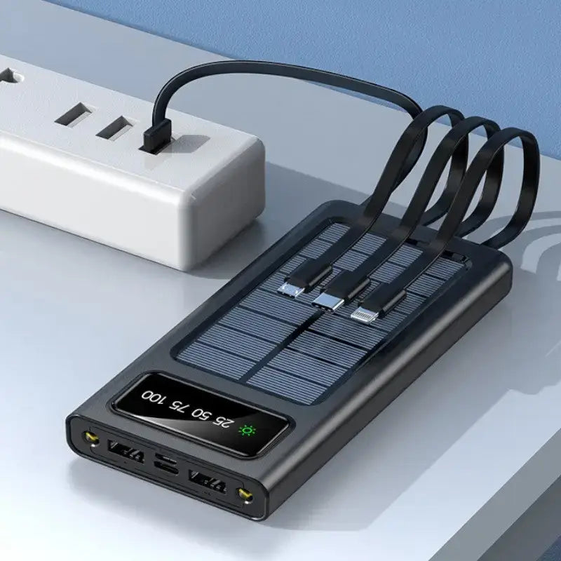 Chargeur solaire avec batterie portable basique