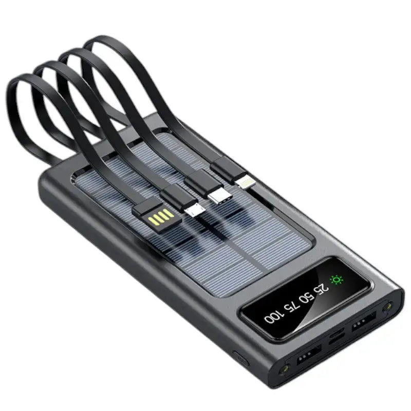 Chargeur solaire avec batterie portable basique