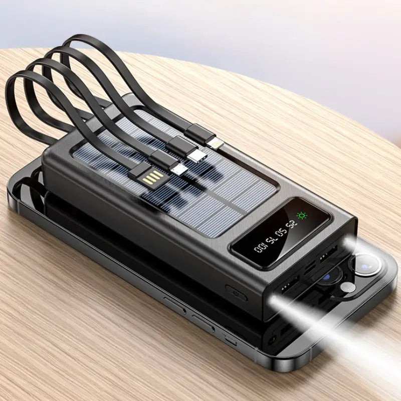 Chargeur solaire avec batterie portable basique