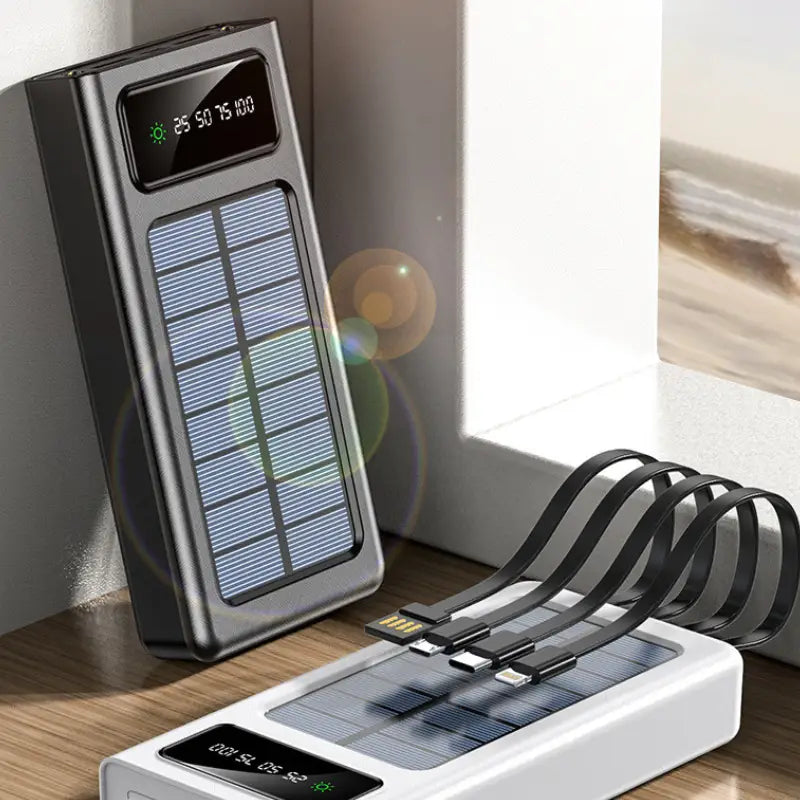Chargeur solaire avec batterie portable basique