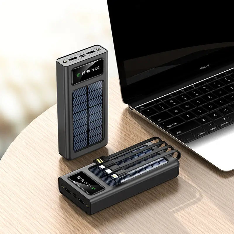 Chargeur solaire avec batterie portable basique