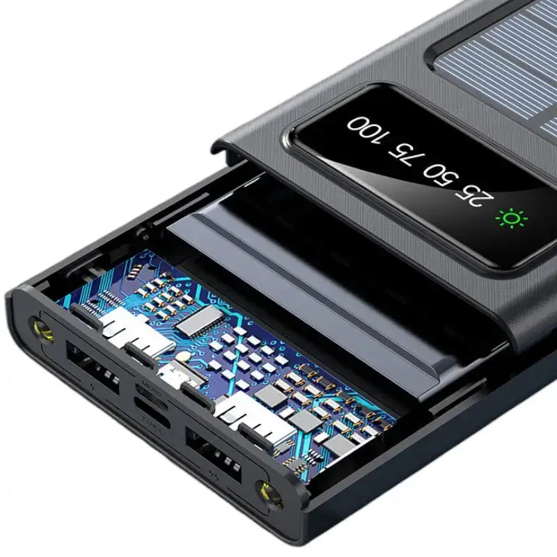 Chargeur solaire avec batterie portable basique