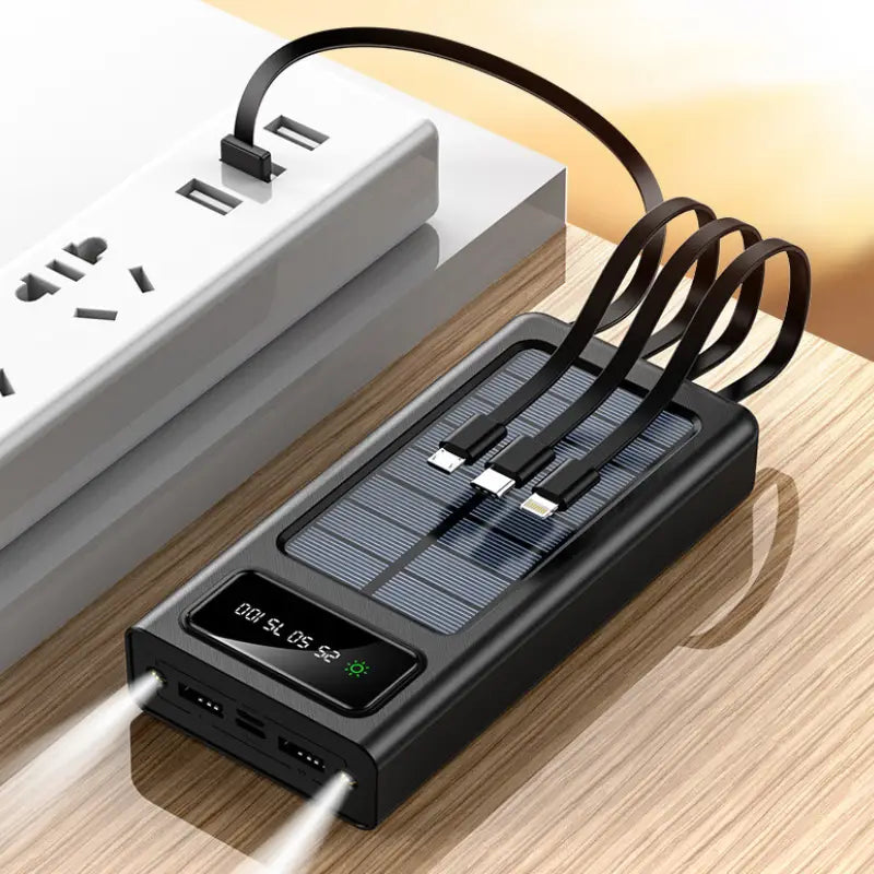 Chargeur solaire avec batterie portable basique