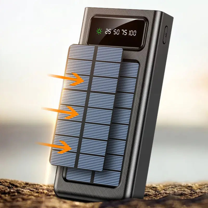 Chargeur solaire avec batterie portable basique