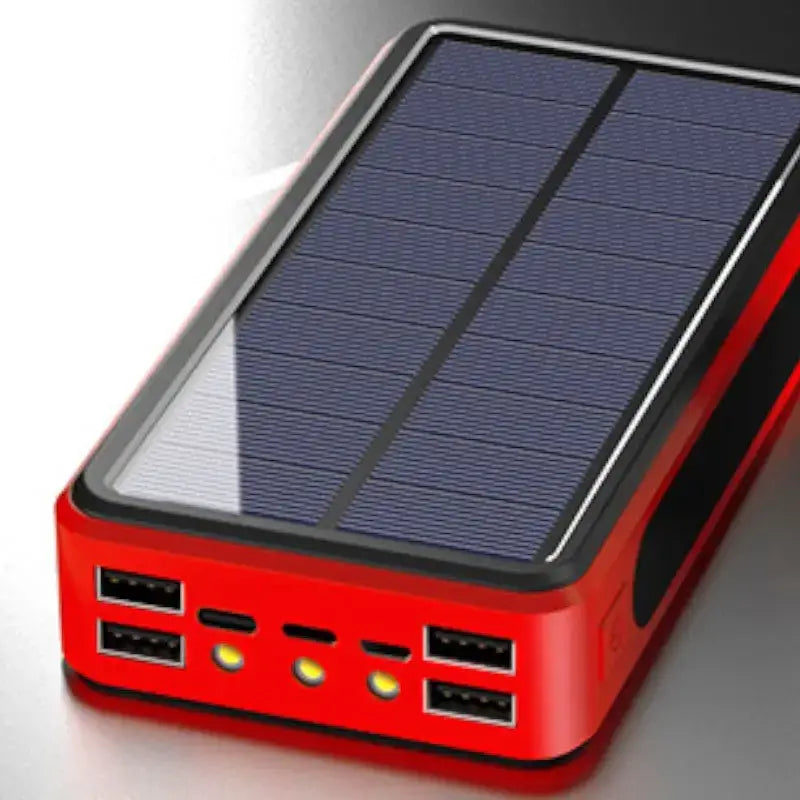 Chargeur solaire militaire rouge portable