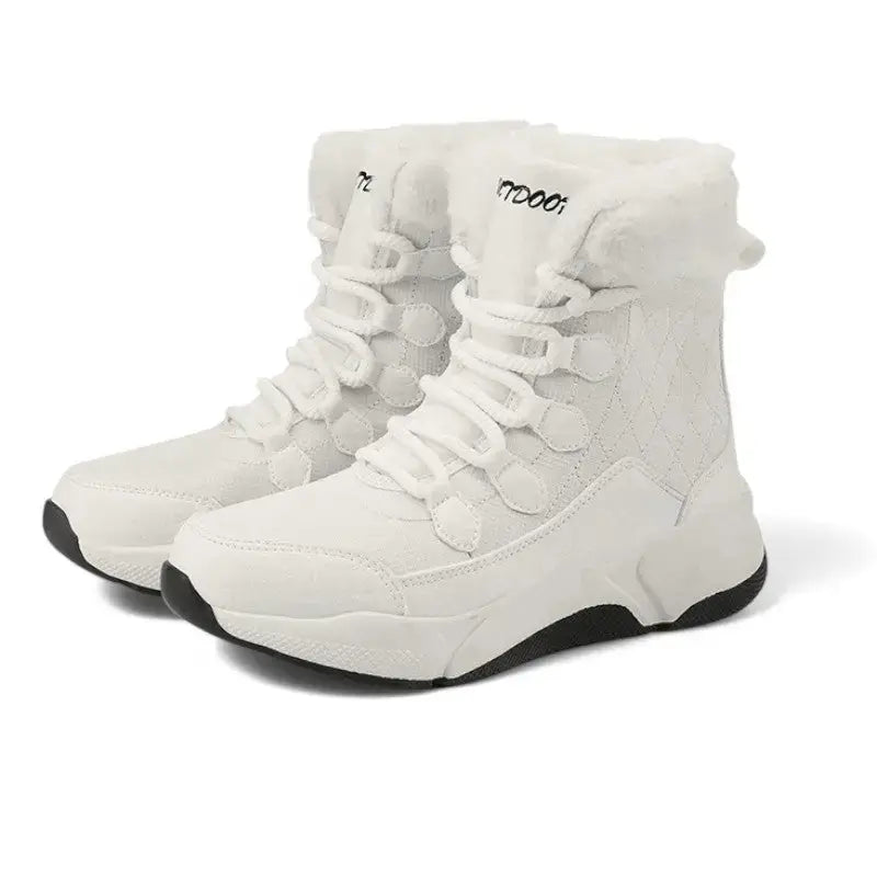 Chaussure femme grand froid fourrée noire