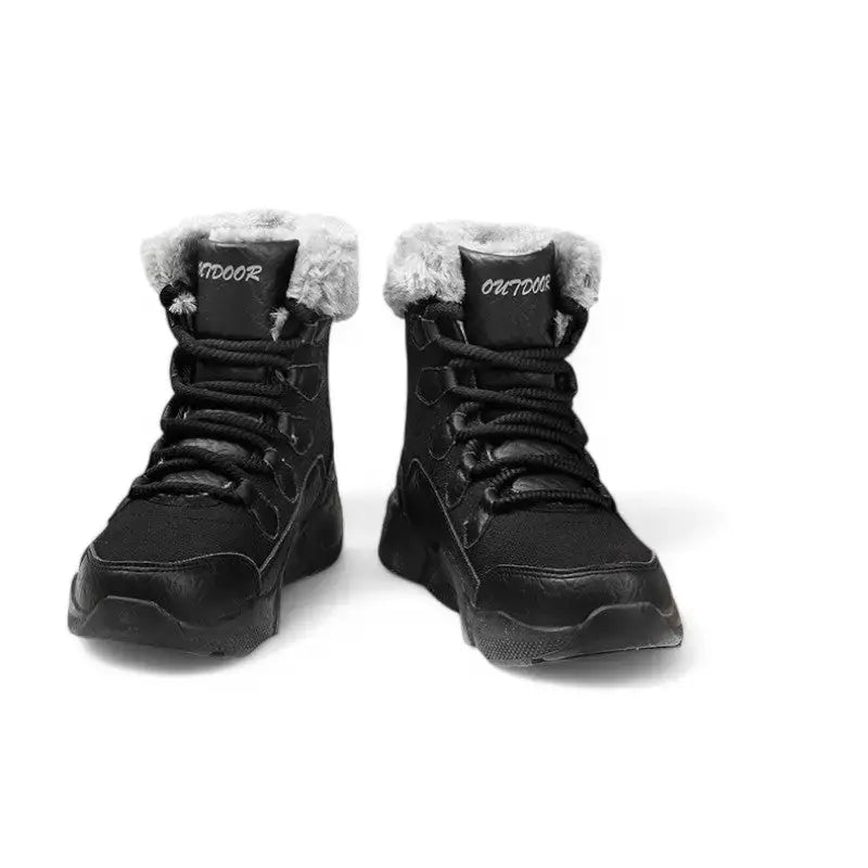 Chaussure femme grand froid fourrée noire