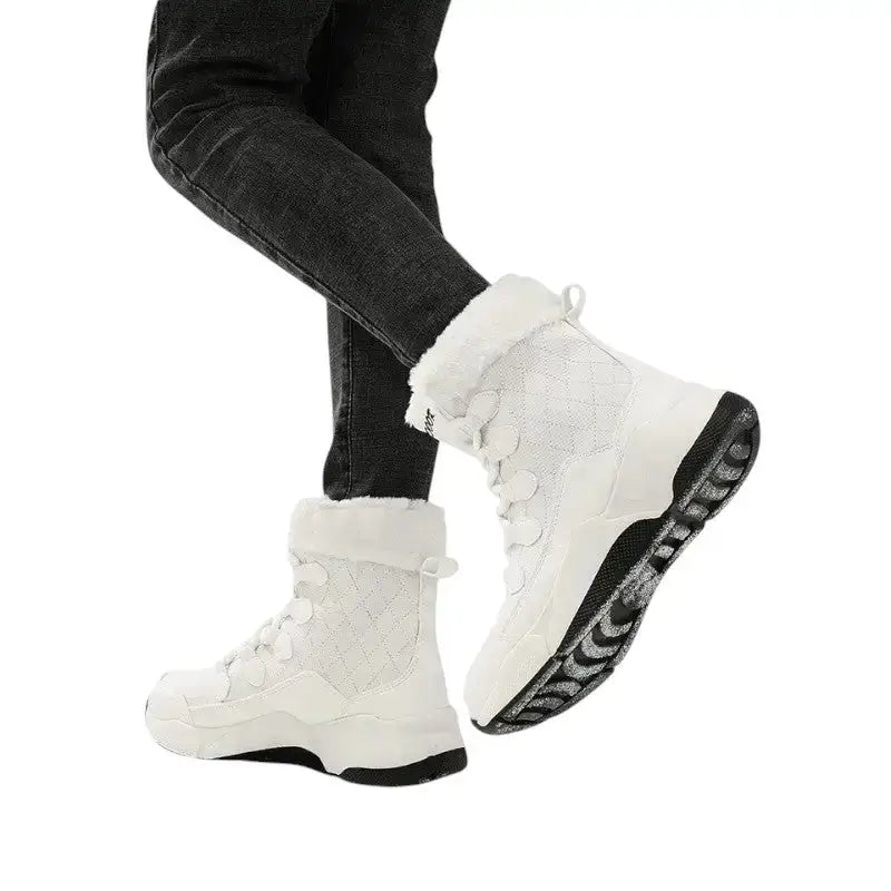 Chaussure femme grand froid fourrée noire