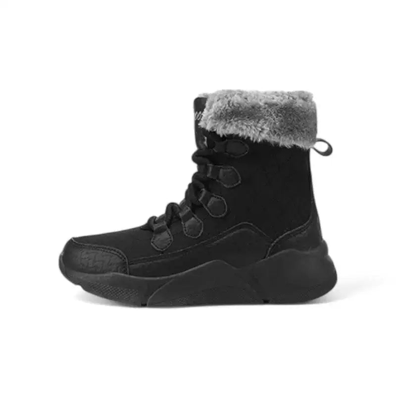 Chaussure femme grand froid fourrée noire