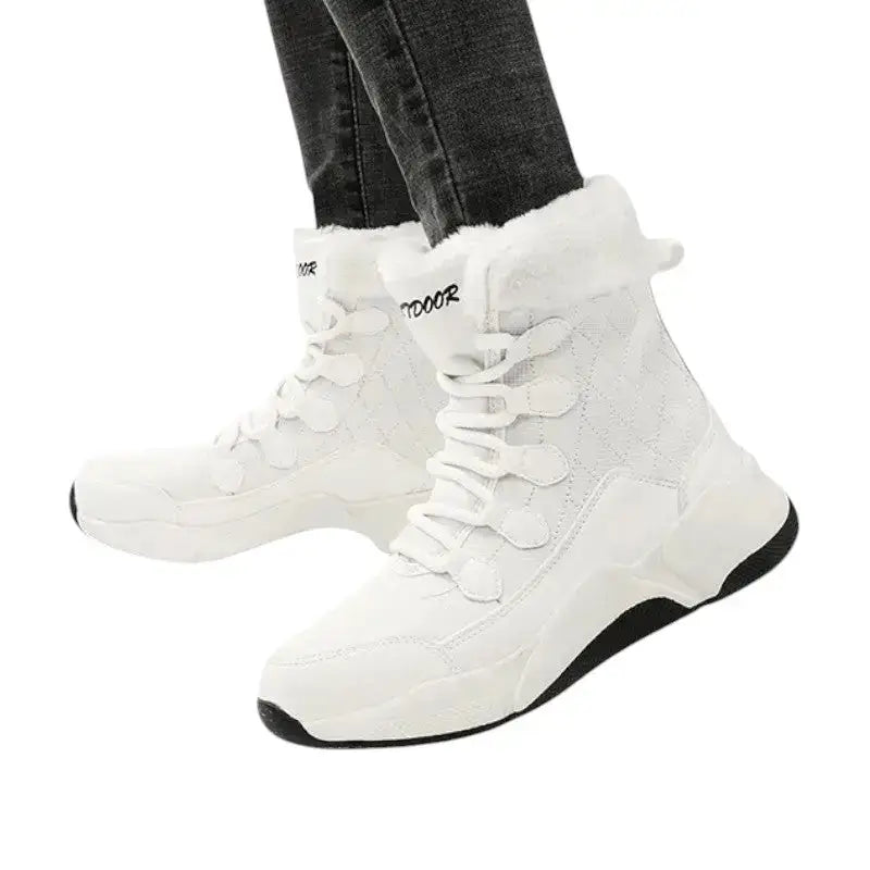 Chaussure femme grand froid fourrée noire