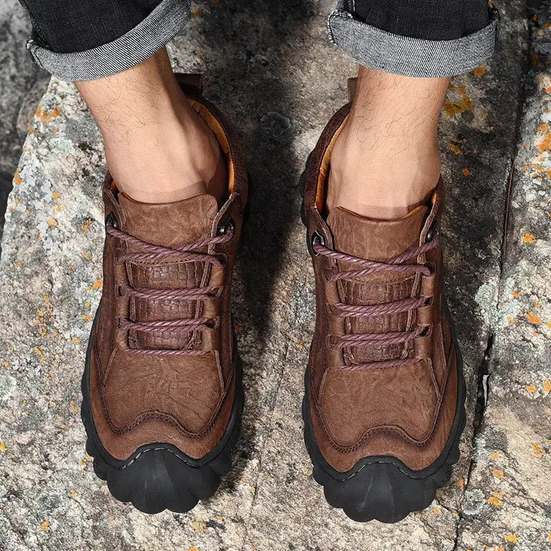 Chaussure homme cuir basse randonnée légère