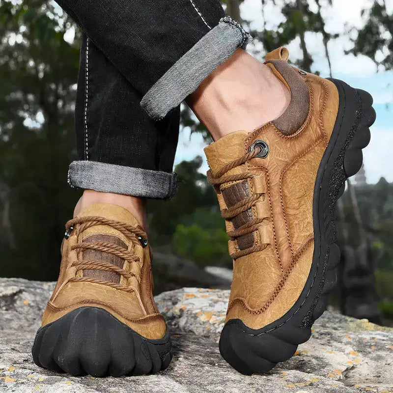 Chaussure homme cuir basse randonnée légère