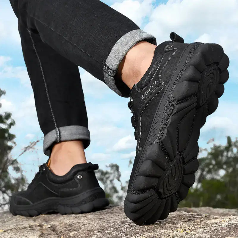 Chaussure homme cuir basse randonnée légère