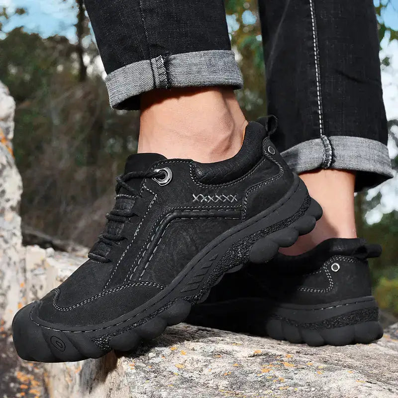 Chaussure homme cuir basse randonnée légère