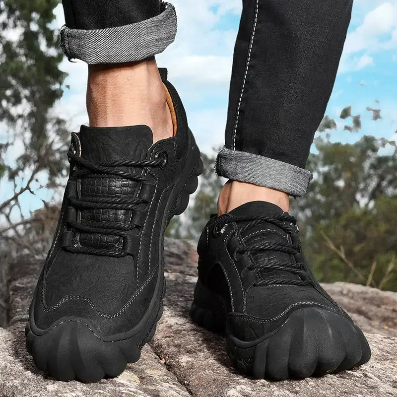 Chaussure homme cuir basse randonnée légère