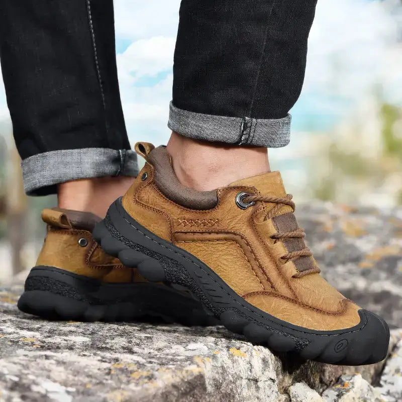 Chaussure homme cuir basse randonnée légère