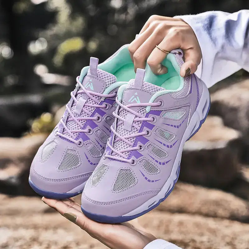 Chaussure de marche outdoor femme violette