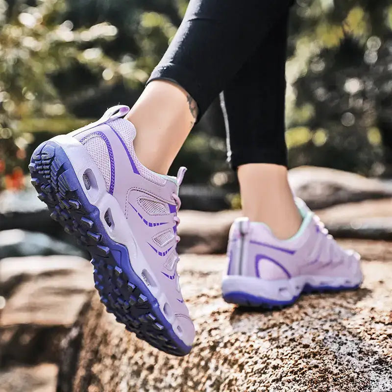 Chaussure de marche outdoor femme violette