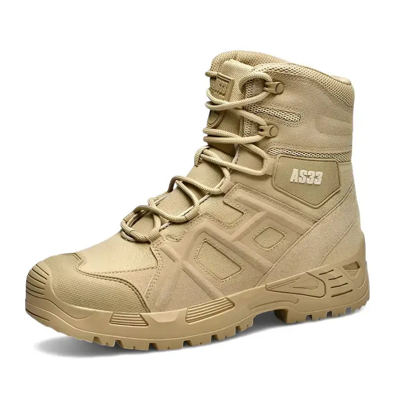 Chaussure randonnée homme cuir tactique
