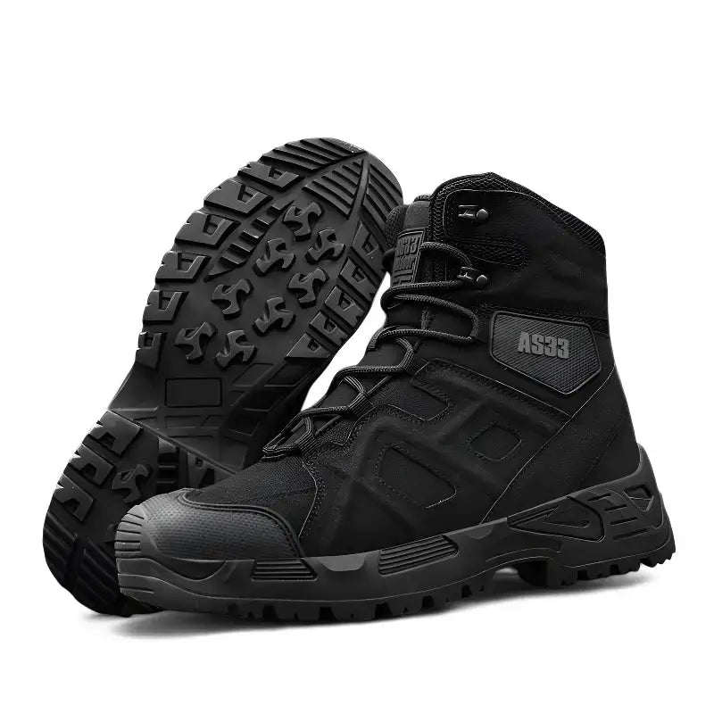 Chaussure randonnée homme cuir tactique