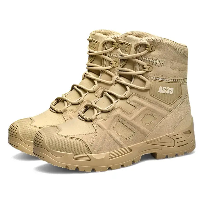 Chaussure randonnée homme cuir tactique