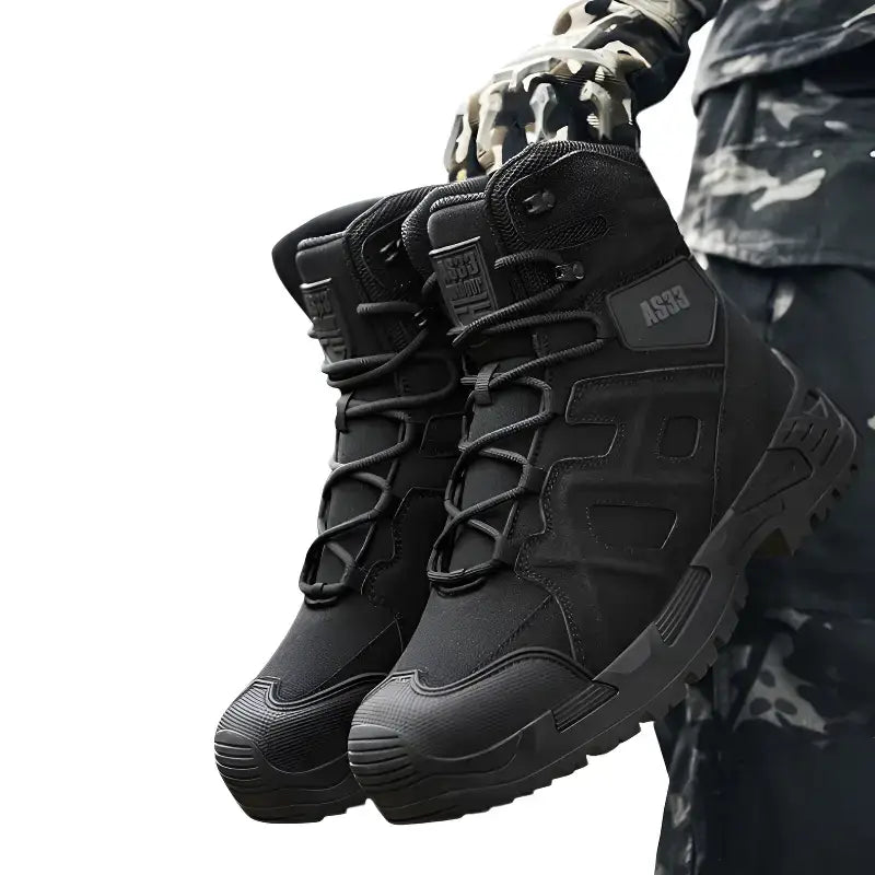 Chaussure randonnée homme cuir tactique