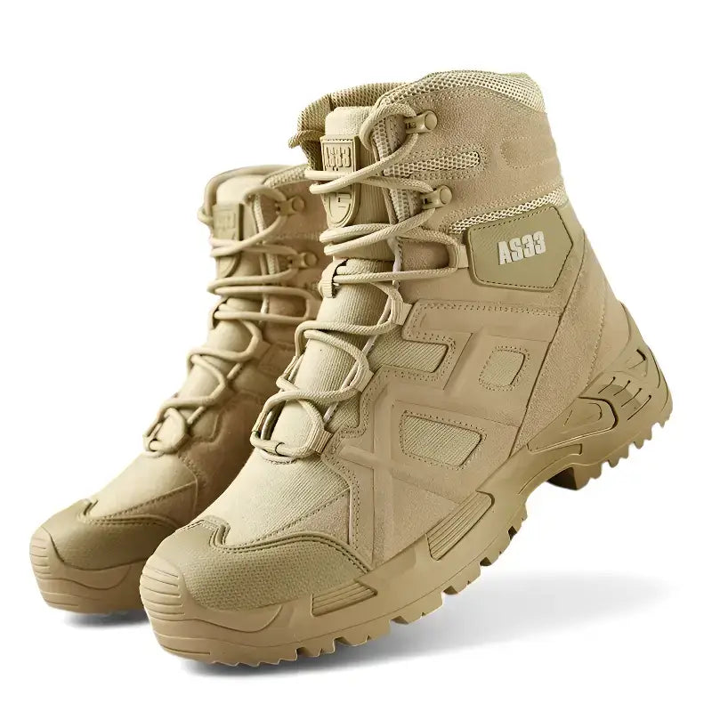 Chaussure randonnée homme cuir tactique