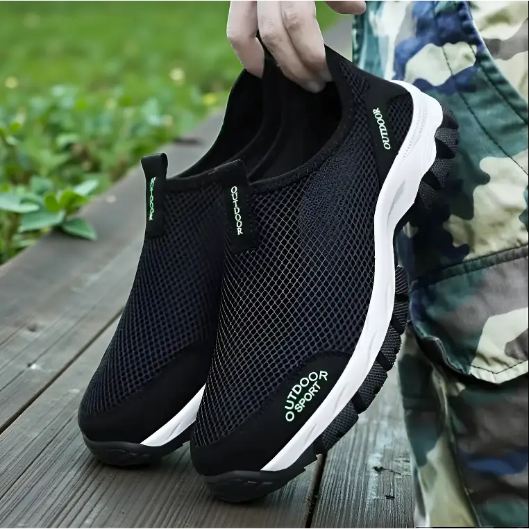 Chaussure randonnée homme sans lacet mesh