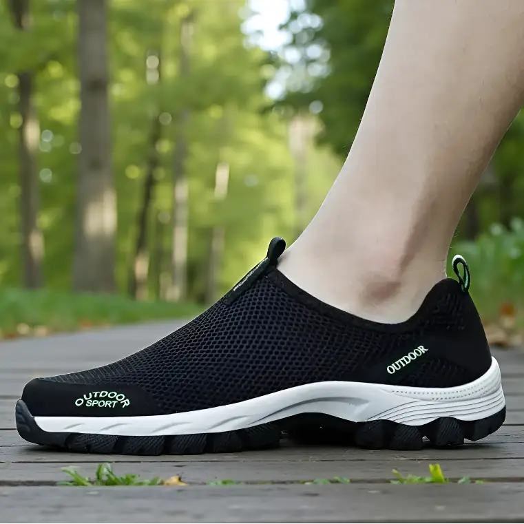 Chaussure randonnée homme sans lacet mesh