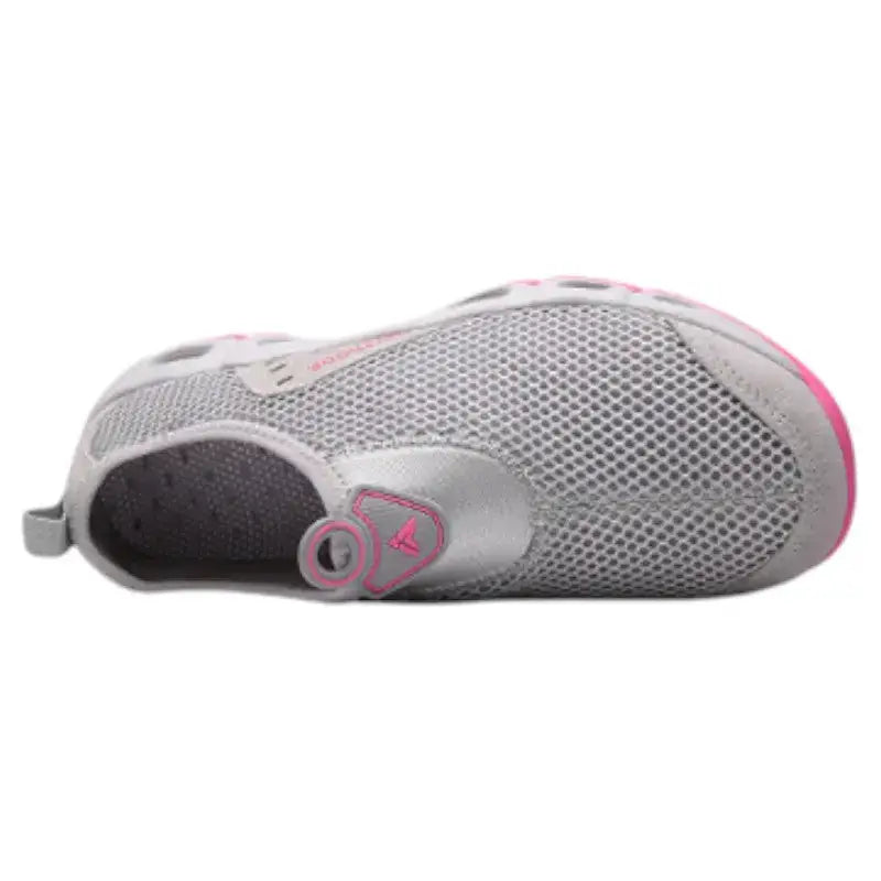 Chaussures de marche slip on femme gris rose