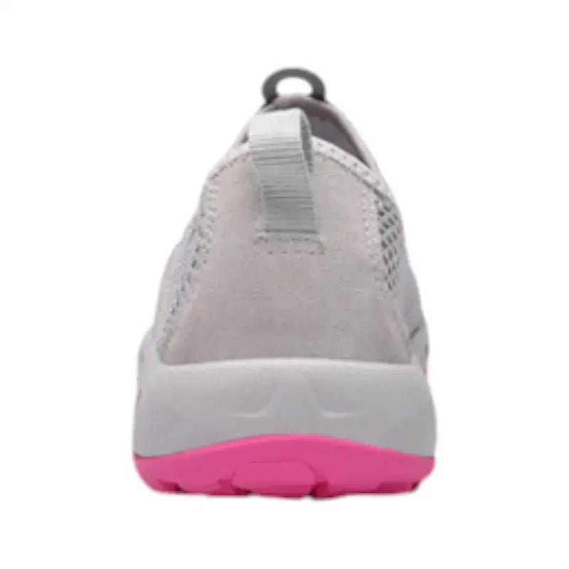 Chaussures de marche slip on femme gris rose