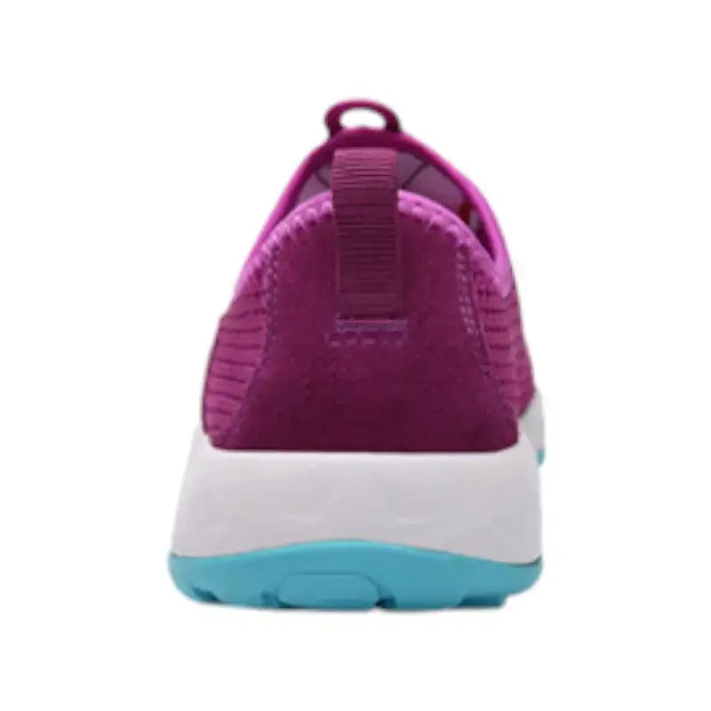 Chaussures de marche slip on femme gris rose