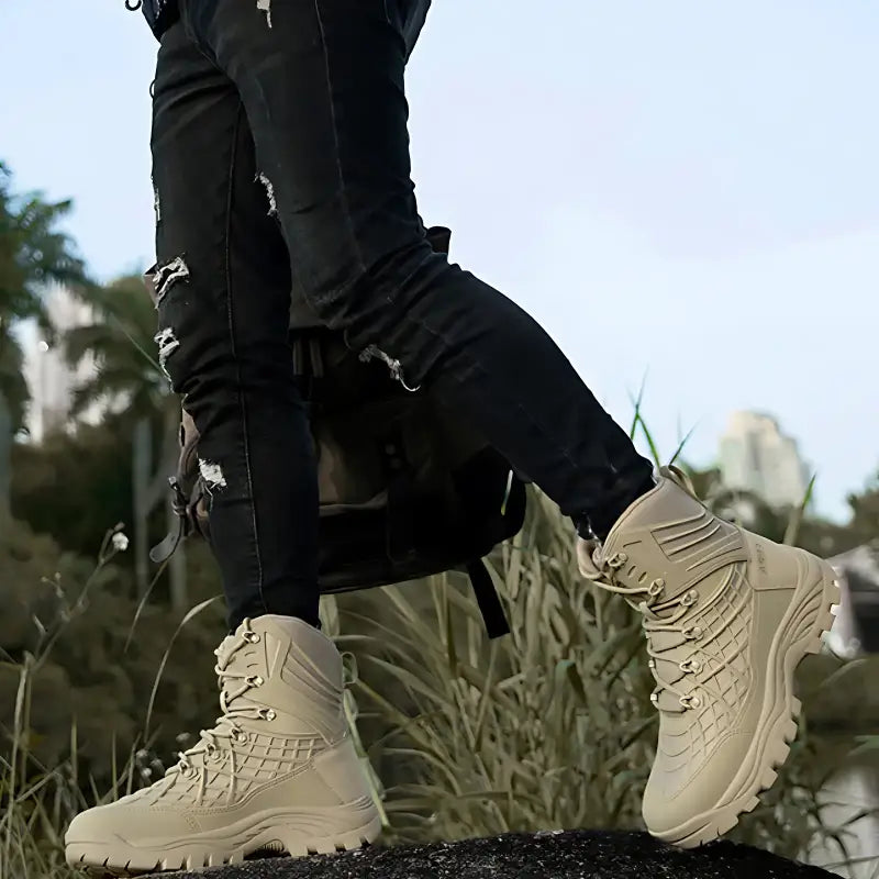 Chaussures militaire tactique homme robuste