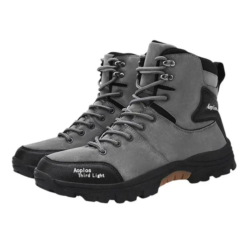 Chaussures randonnée homme marron robustes