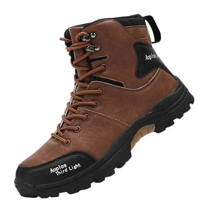 Chaussures randonnée homme marron robustes