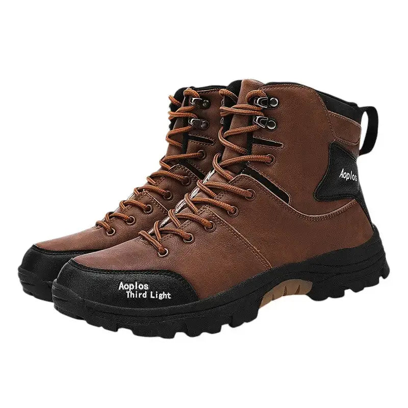 Chaussures randonnée homme marron robustes