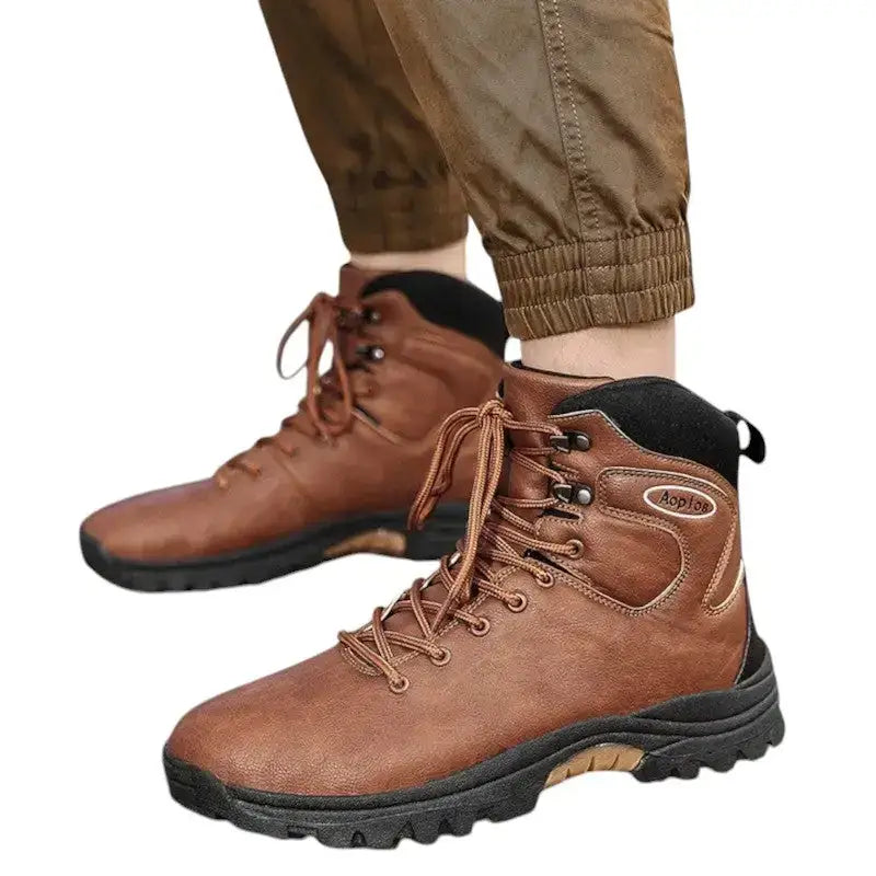 Chaussures randonnée homme marron robustes