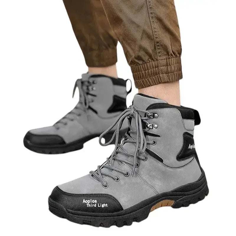 Chaussures randonnée homme marron robustes