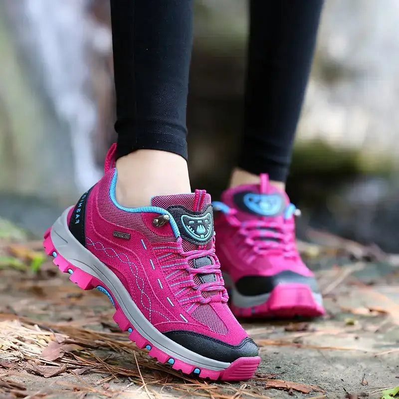 Chaussures randonnée sport femme coloris rose