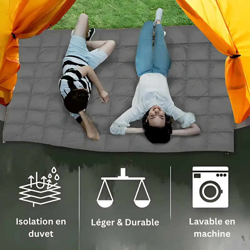 Couverture randonnée rembourrée confort