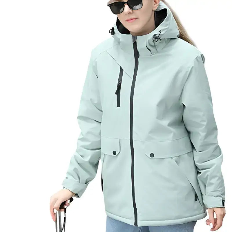 Veste randonnée verte unisexe sport