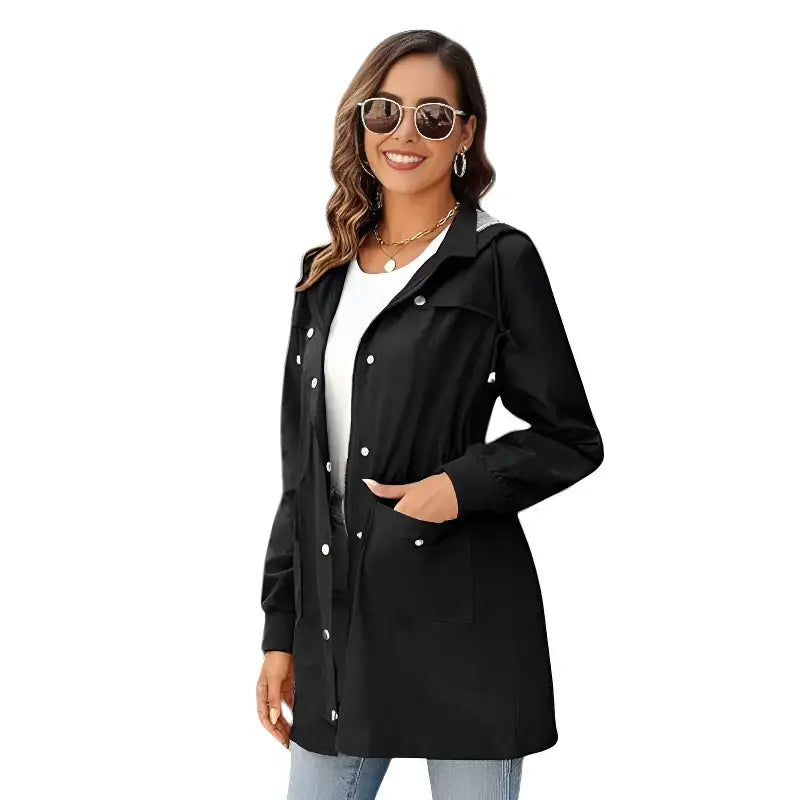 Parka imperméable femme mi-longue