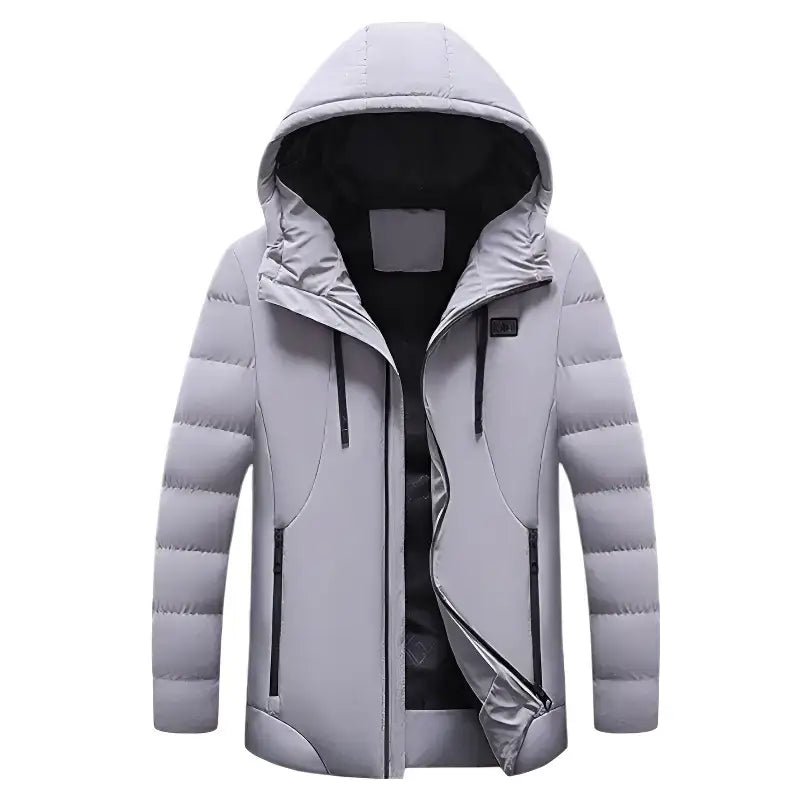 Doudoune chauffante capuche hiver