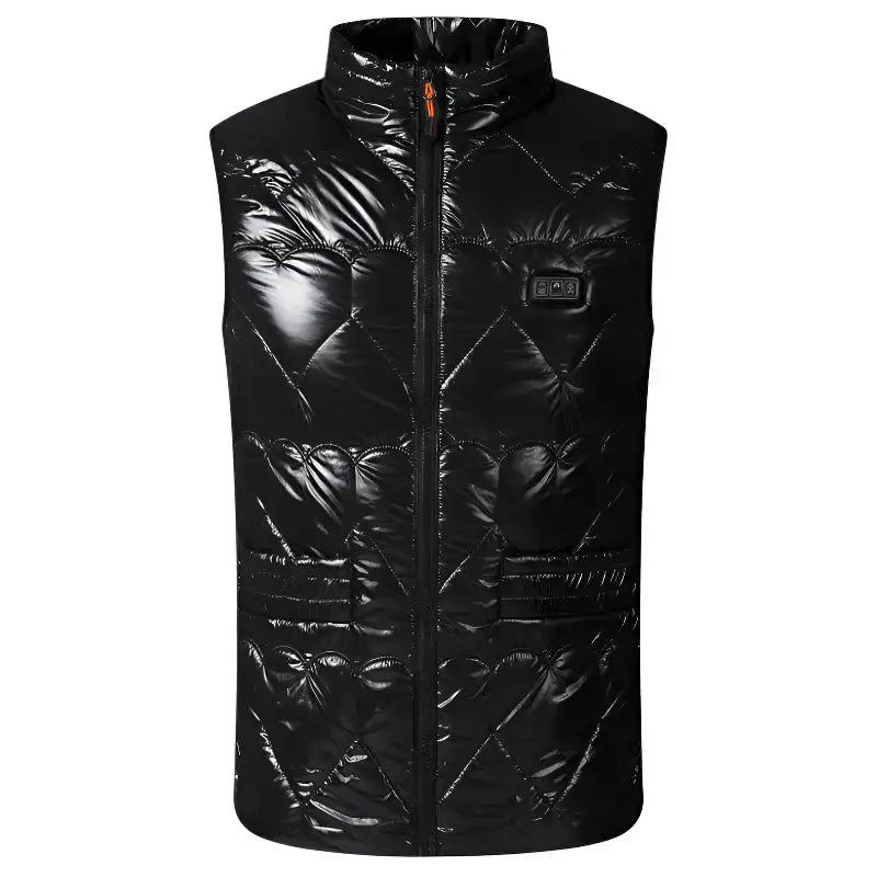 Gilet chauffant femme urbain nylon brillant